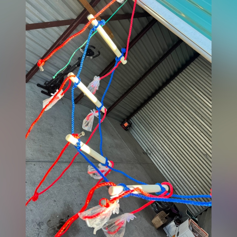 Obstacle ladder and circle arm bars